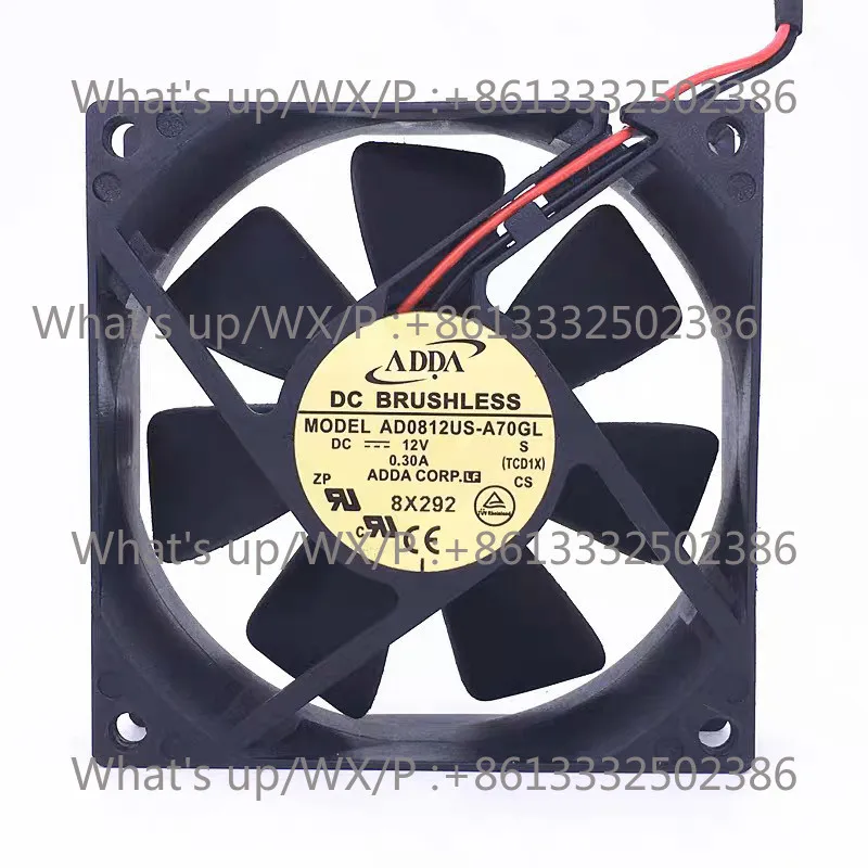 Xiexi ADDA AD0812US-A70GL 8025 12V 0.30A Chassis Cooling Fan/Power Fan