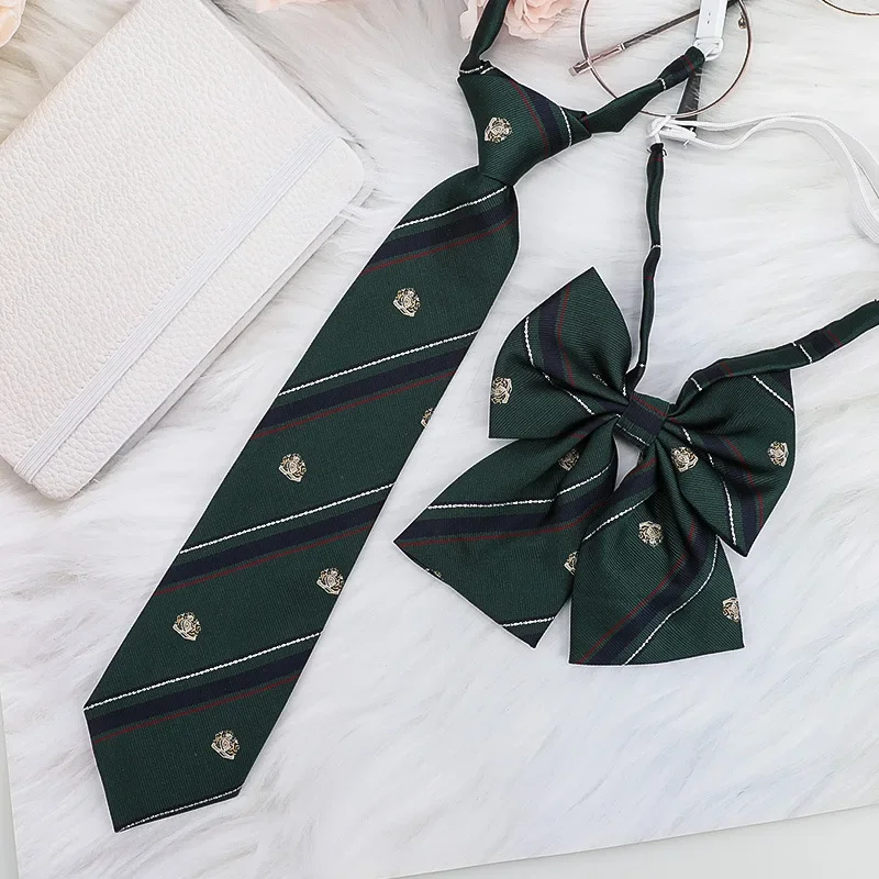 

JK Small Tie Collar Girl Summer Tie Japanese DK Academy Style Graduation No Tie Shirt Couple Decoration