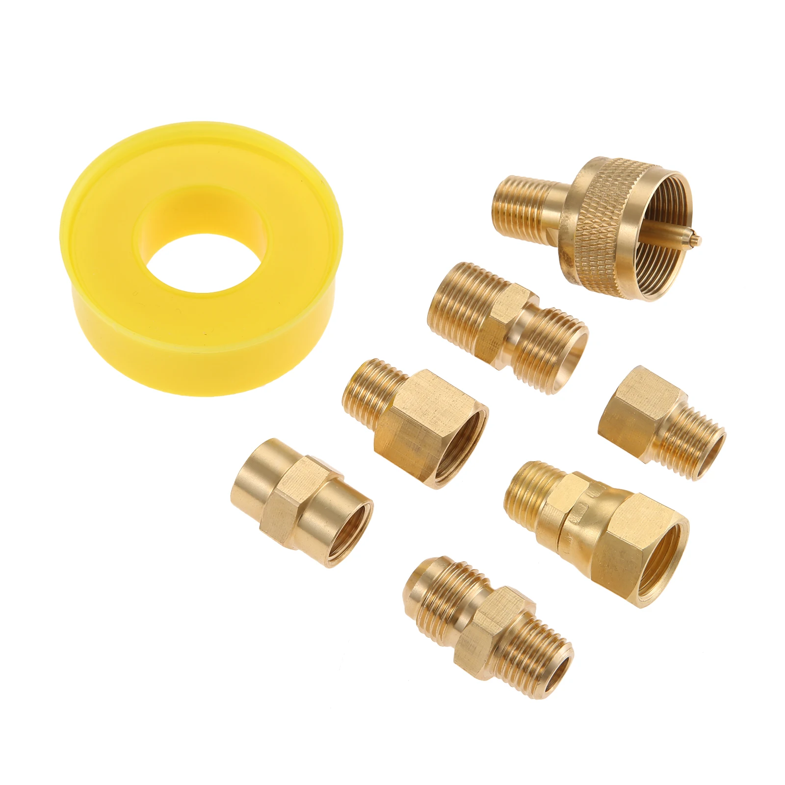 8Pcs Weed Torch Gas Propane Tank Bottle Converter Kit Parts with 3/8