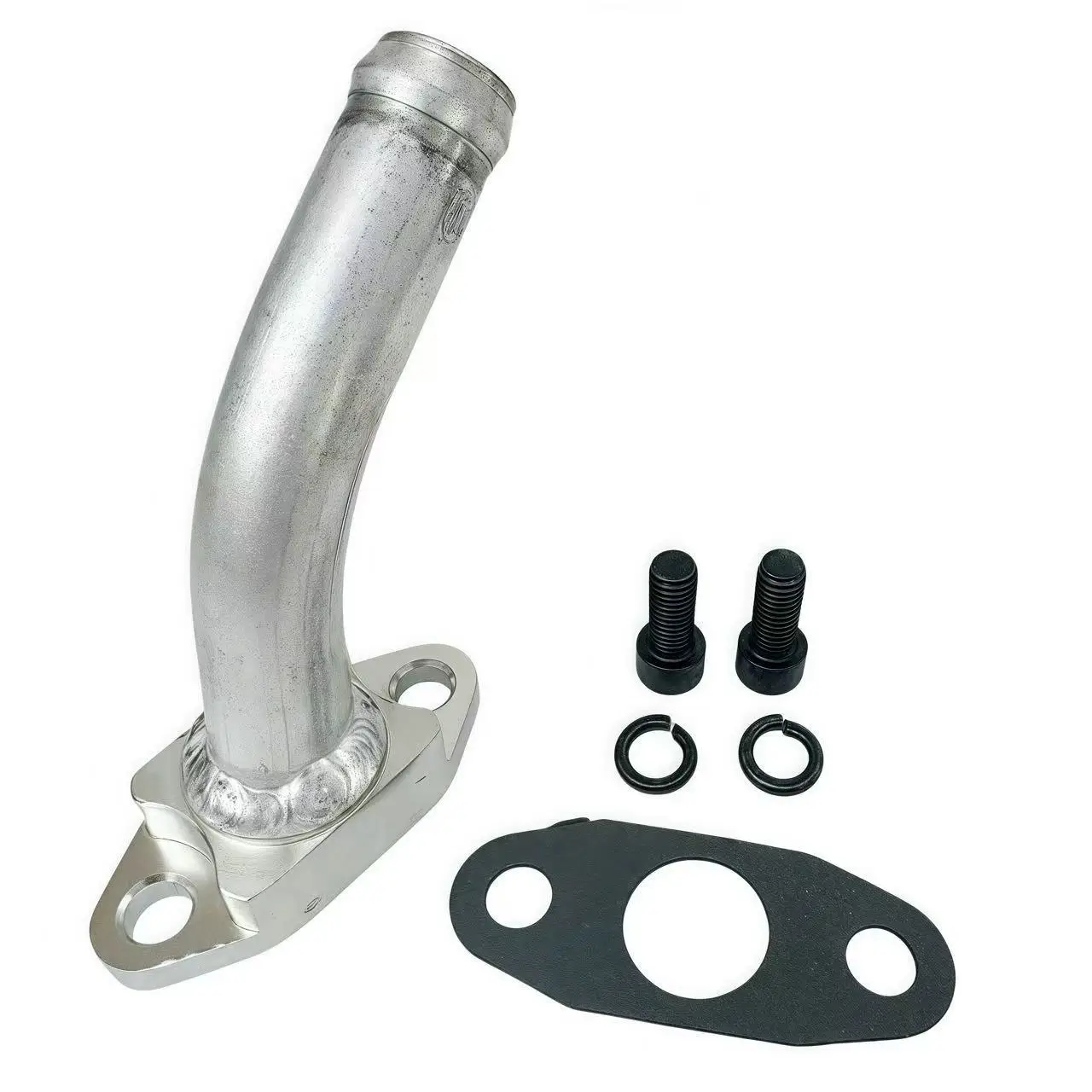 Nuevo Conector de Drenaje de Aceite Turbo de Aleación de Aluminio de 2 Pulgadas y 45 Grados con Barb de 7/8 Pulgadas para Garrett T3 T4