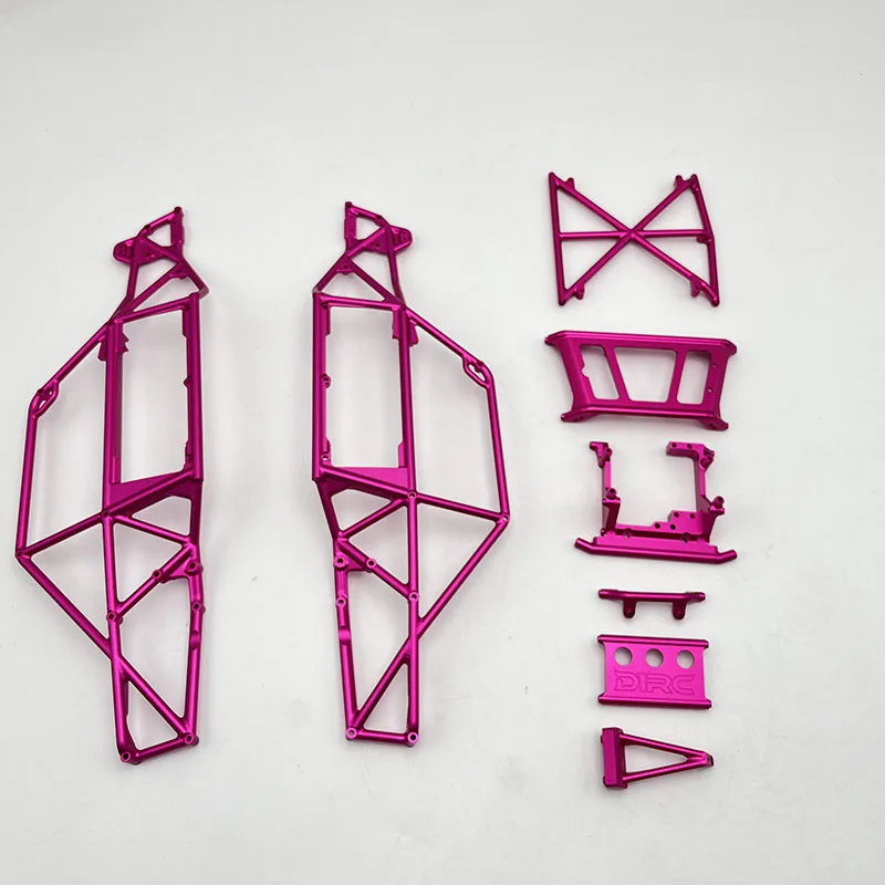 إطار أنبوب من سبائك الألومنيوم باستخدام الحاسب الآلي VP H10 أرجواني أسود تيتانيوم اختياري لـ 1/10 RC الزاحف سيارة Traxxas إطار الأنابيب أجزاء قذيفة السيارة