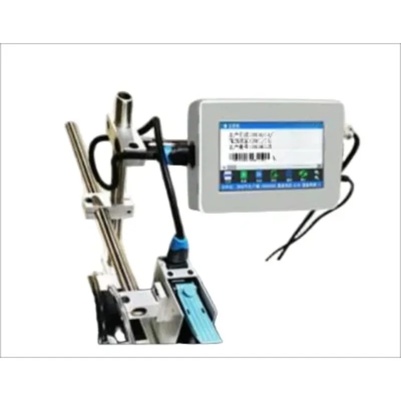 Automatic Online TIJ Inkjet Printer Machine 12.7mm Height 220V Motor Batch Code & Production Date Number Printing New Condition