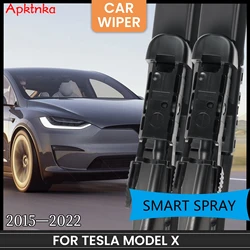Pair Front Windshield Wiper Blades With Washer Jet Nozzles Set For Tesla Model X 20152016 2017 2018 2019 2020 2021 2022 28