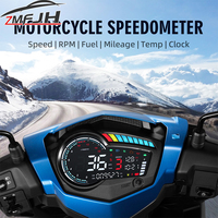 LED Motor Speed Gauge Motorcycle Digital RPM Tachometer Gear Clock Display For YAMAHA Y15 Y15ZR V1 Speedometer Dashboard
