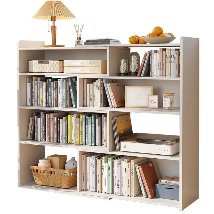 Wholesales Book Shelf Magazine Rack Wooden Display Corner Floor Stand for Home OEM Wood Bookcase Combination Bookshelf