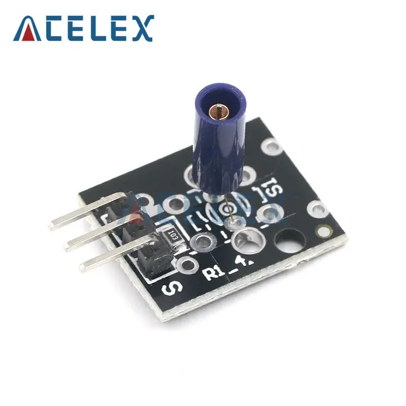 Arduino Diy KY-002 용 3 핀 SW-18015P 충격 진동 스위치 센서 모듈