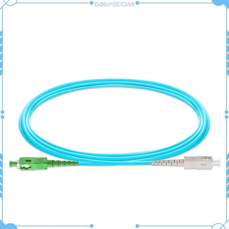 SC/UPC -SC/APC OM3 5PCS  High Quality Fiber Optic Patch Cord 10G 50/125 Fiber Cable Multi Mode Simplex Optical Jumper1M 5M 20M