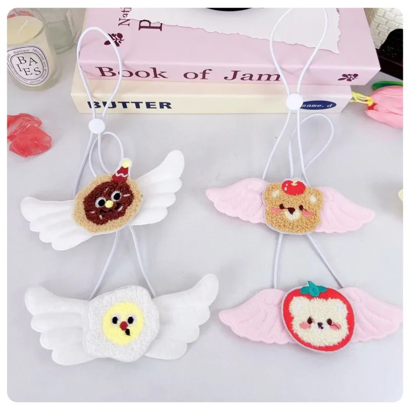 

Cat Necklace Sweet Winged Bib Pet Friendly Bib Cats Dog Teddy Bear Elastic Rope Collar Decoration Cat Accessories