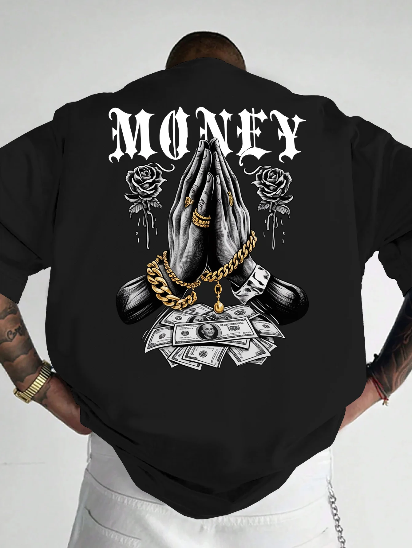 Men 180g Pure Cotton Tee Classic Retro Versatile Street Apparel