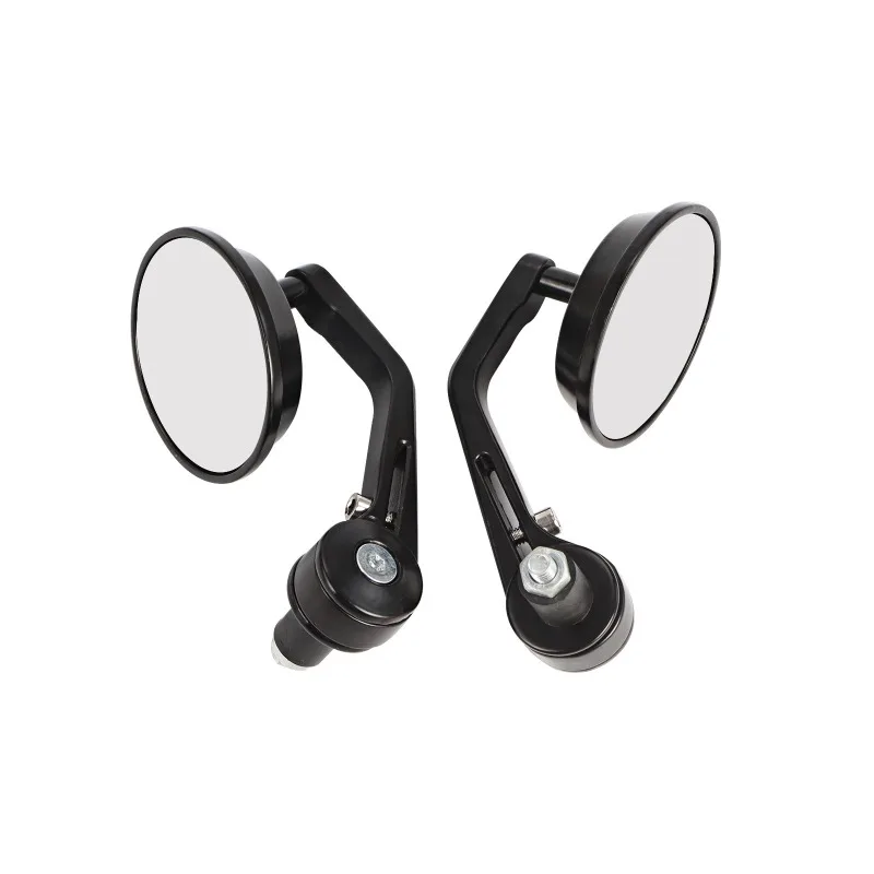 Motorcycle Rearview  7/8 Modified Reversing , Moped Handlebar Mirror 22mm All-aluminum Round Handlebar