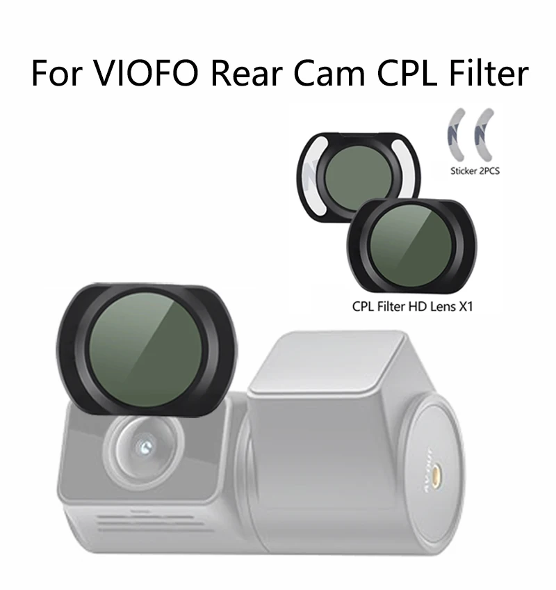 

For VIOFO Rear Rear Cam CPL Filter HD Lens Dust Protection Anti Glare CPL Filter