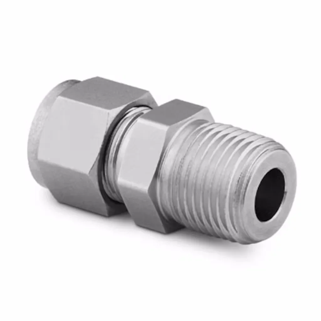 (SS-1210-1-4) Stainless Steel Tube Fitting, External Thread Connection