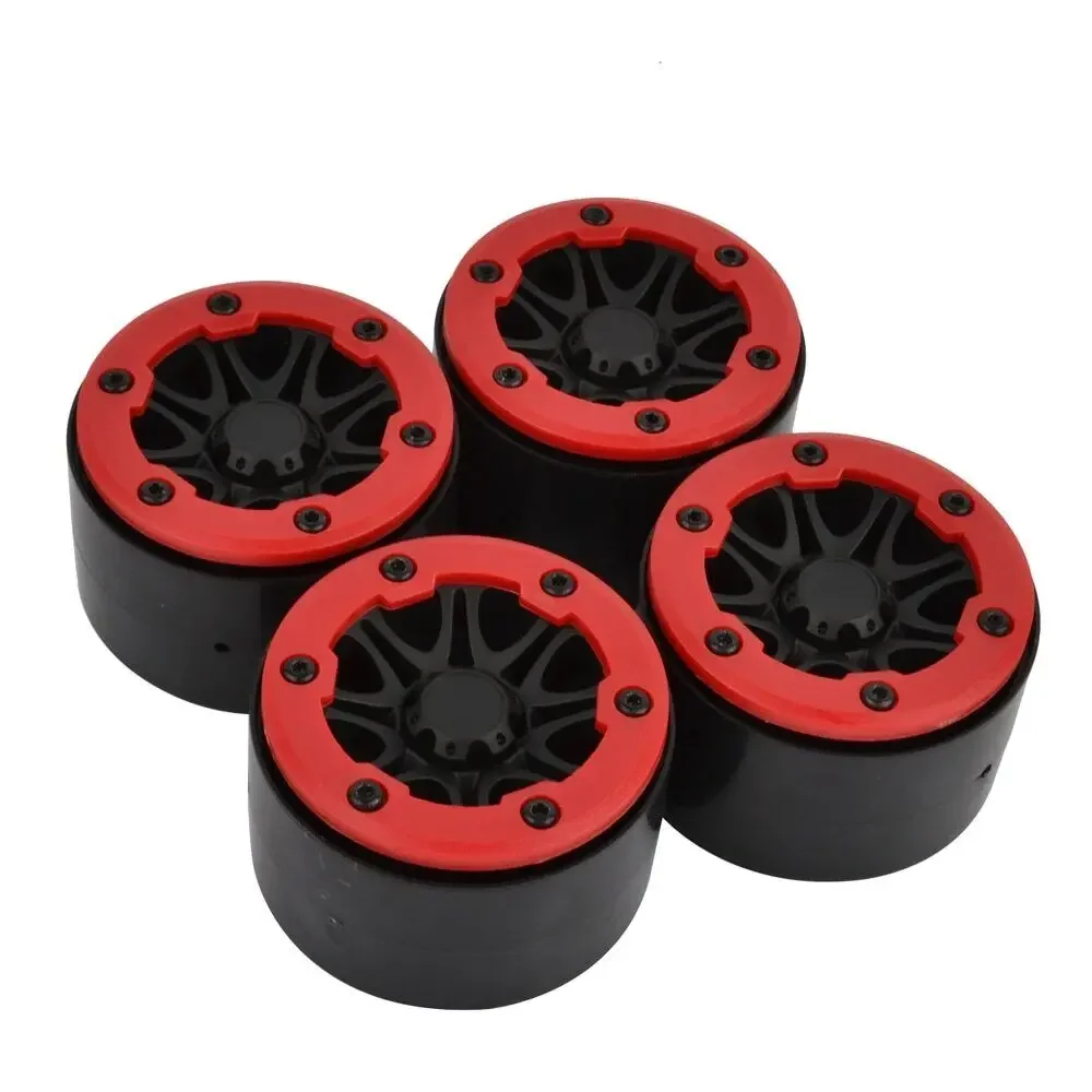 

2.2 Inch Beadlock Wheel Rim for Axial SCX10 II Traxxas TRX-4 Redcat TC8 Marksman Crawler 1:8 Brushed Electric Trail (4-Pack)