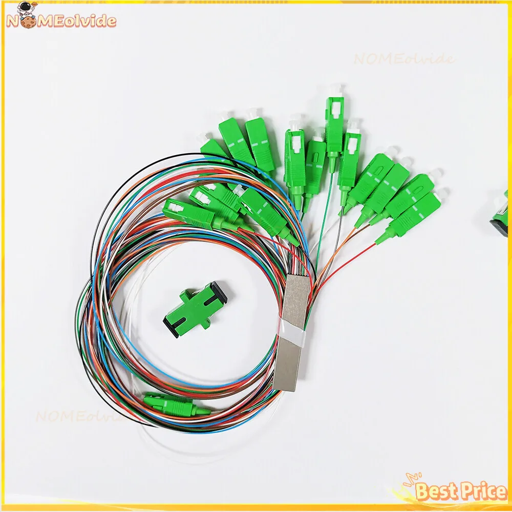 

5PCS FTTH Optic APC Connector Fiber Optics Tube PLC 1X2 1X4 1X8 1X16 Splitter