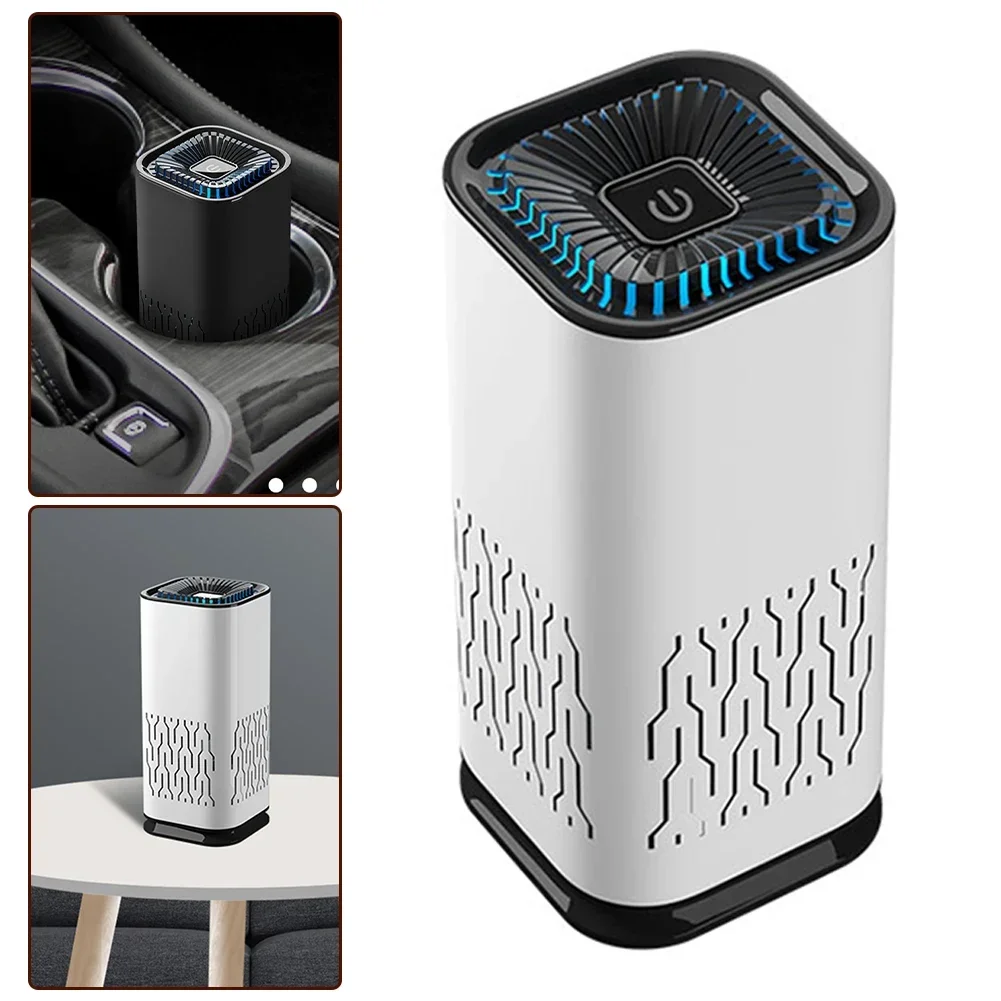 

USB Car Air Purifier Aromatherapy Machine Deodorizing Negative Ion Purifier Removes Of Particulate Matter VOCs Smoke Pet Dander