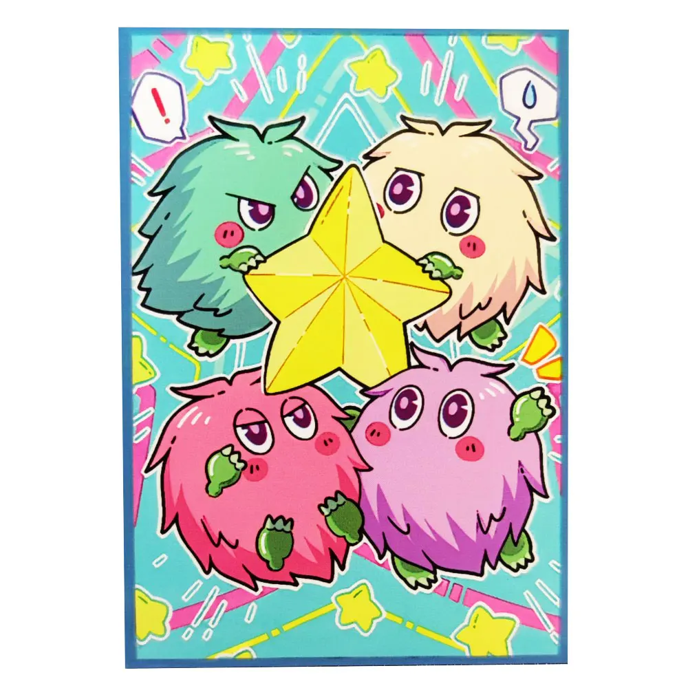 60ct Top Loading Trading Card Sleeves Deck Protector for YuGiOh/Japanese Art Anime Printing Card Sleeves Protectors