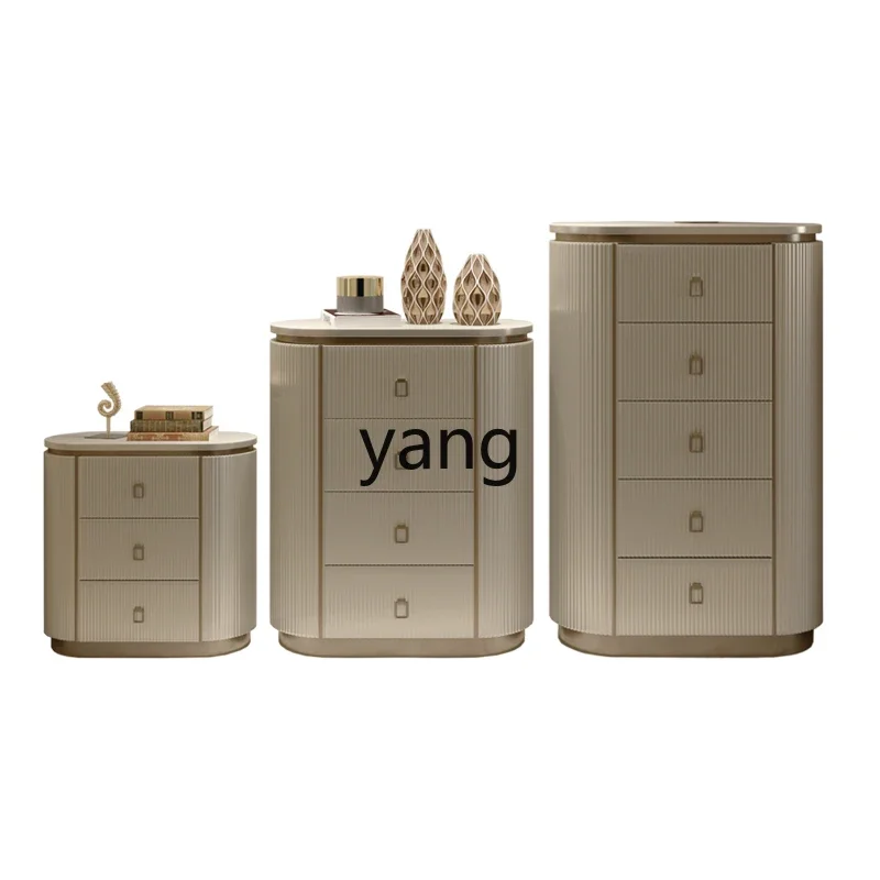 LH light luxury chest of drawers solid wood porch bedroom storage cabinet living room modern simple drawer cabinet