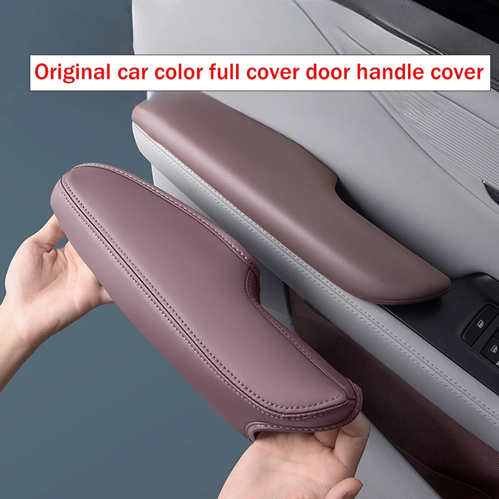 For BYD Seal U Sealion 6 Song Plus DM-i EV 2023~2025 2024 LHD Car Inner Door Handle Leather Protective Cover Interior Accessorie - view 5