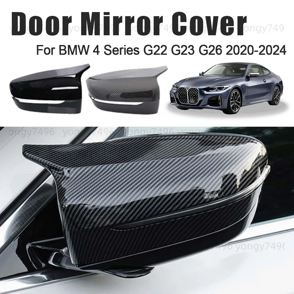

Car Upgrade Door Mirror Cover For BMW 4 Series G22 G23 G26 2020 2021 2022 2023 2024 Car Rearview Accessories Decoration Styling