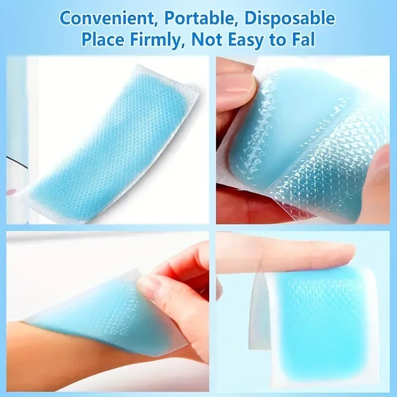 10/20/30PCS Summer Ice Cool Patch Outdoor Camping Disposable Cooling Gel Patch Travel Sports Hiking Instant Relief Cooling