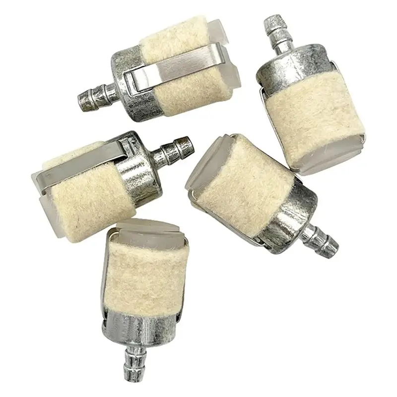 ABMR-For Chainsaw Brush Cutter Lawn Mower Garden Power Tools, 10Pcs Wool Fuel Filter Replacement, Sink-In Fuel Filter