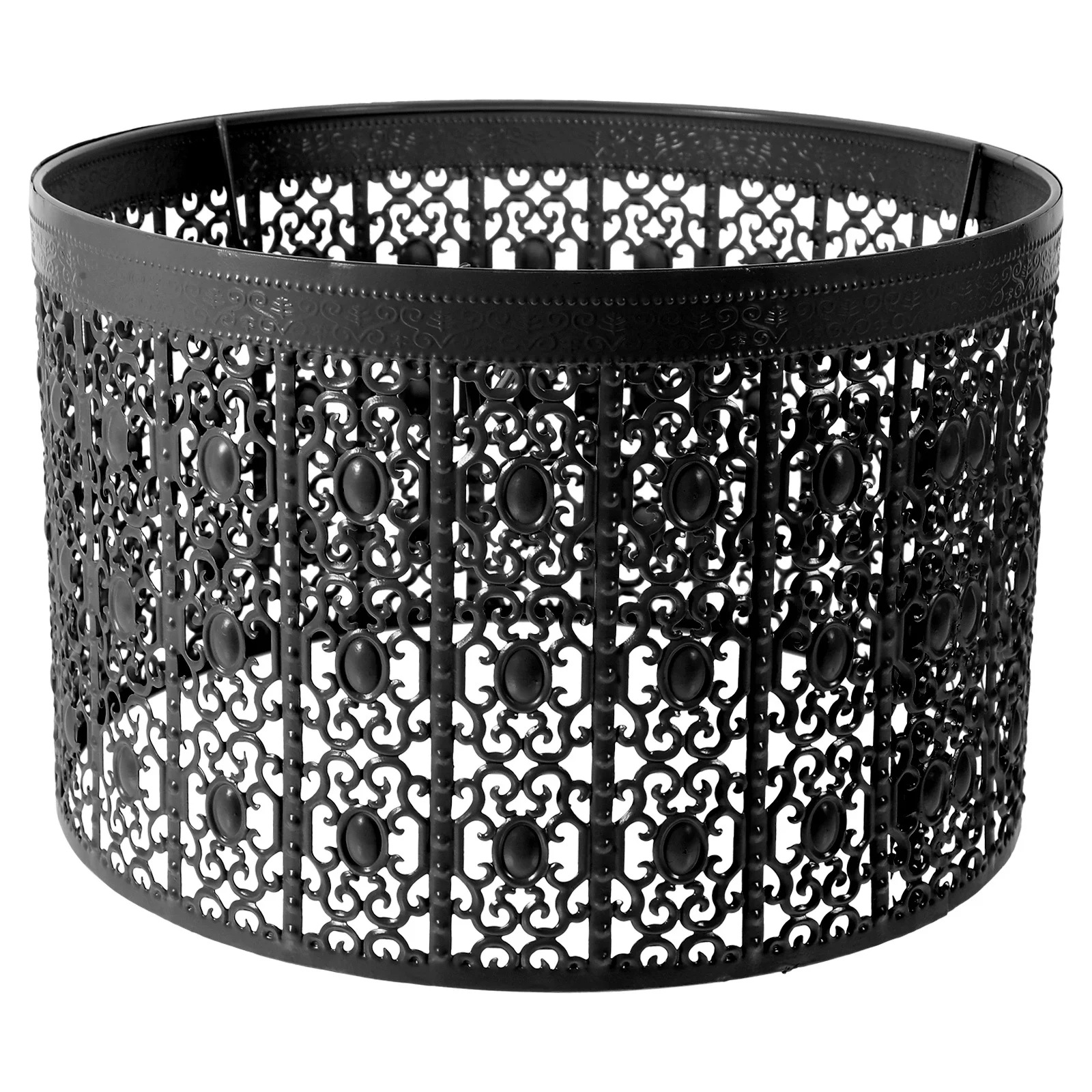 استبدال غطاء مصباح معدني مجوف لمصباح أرضي طاولة المكتب، غطاء خفيف على الطراز العتيق، صغير منقوش رائع #6