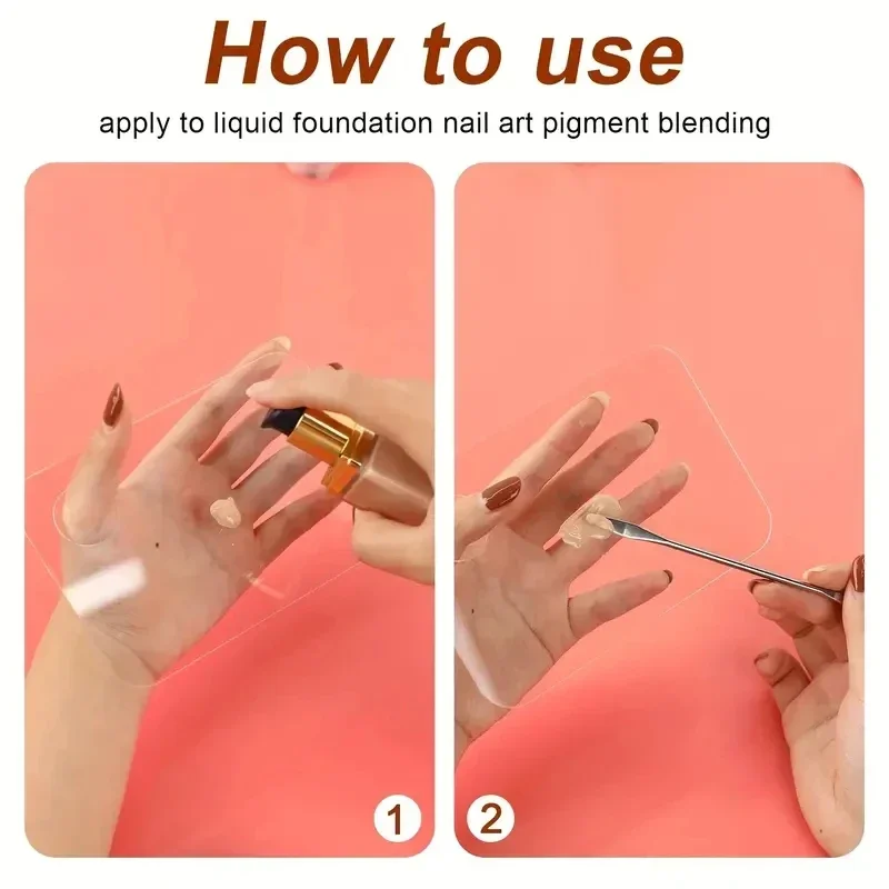 透明アクリルパレットツールメイクアップパレットリキッドファンデーションアイシャドウミキシングクリームマニュアル化粧品美容メイクアップミキサー