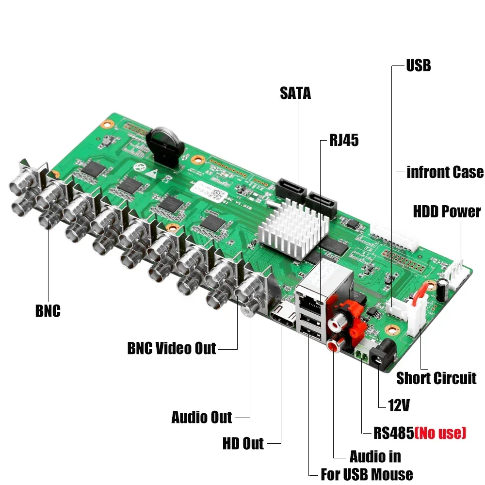 CCTV XM DVR 16 Channel 5Mp-N 6-in-1 Video Recorder 16Ch Bnc Board Ip Ahd Camera Xmeyee Hdd Hd 4K Network Security Protection
