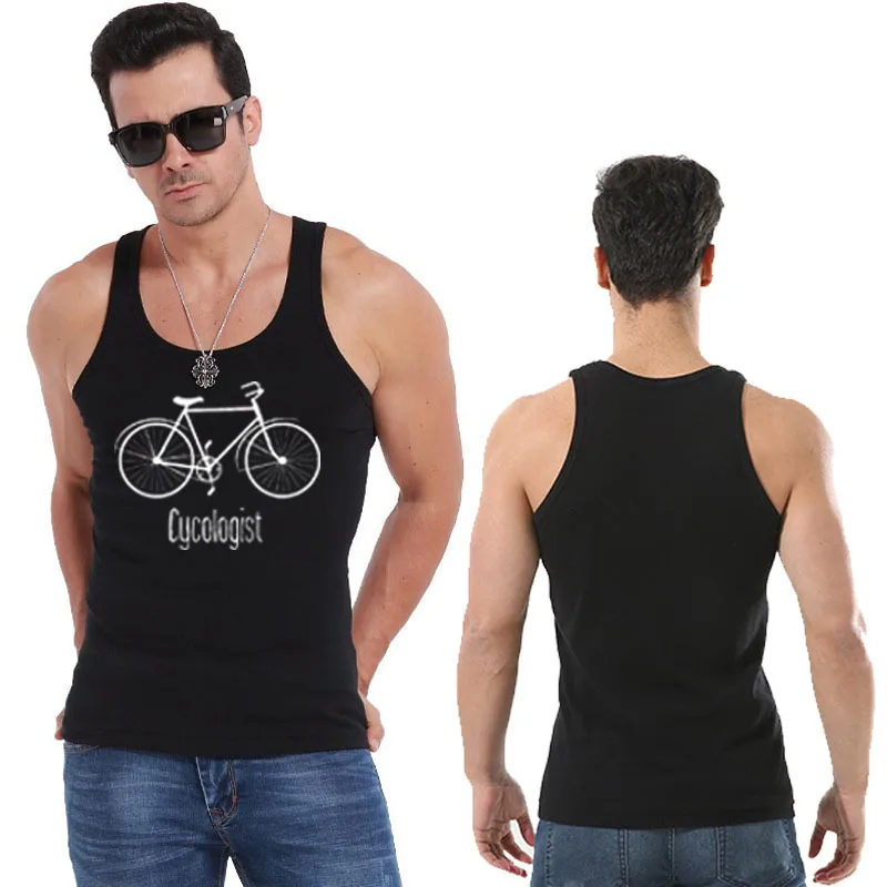 Mens Cycologist Funny Psychology Biking Cyclist Novelty Sarcasm Graphic Tank Top Sports Graphic Tees Bike Rider Racing Vest Gift