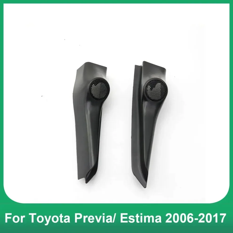 Car radio frame 2PCS For Toyota Previa/ Estima 2006-2017 Tweeter Refitting Audio Door Angle Gum Speaker Cover Boxes Mounts