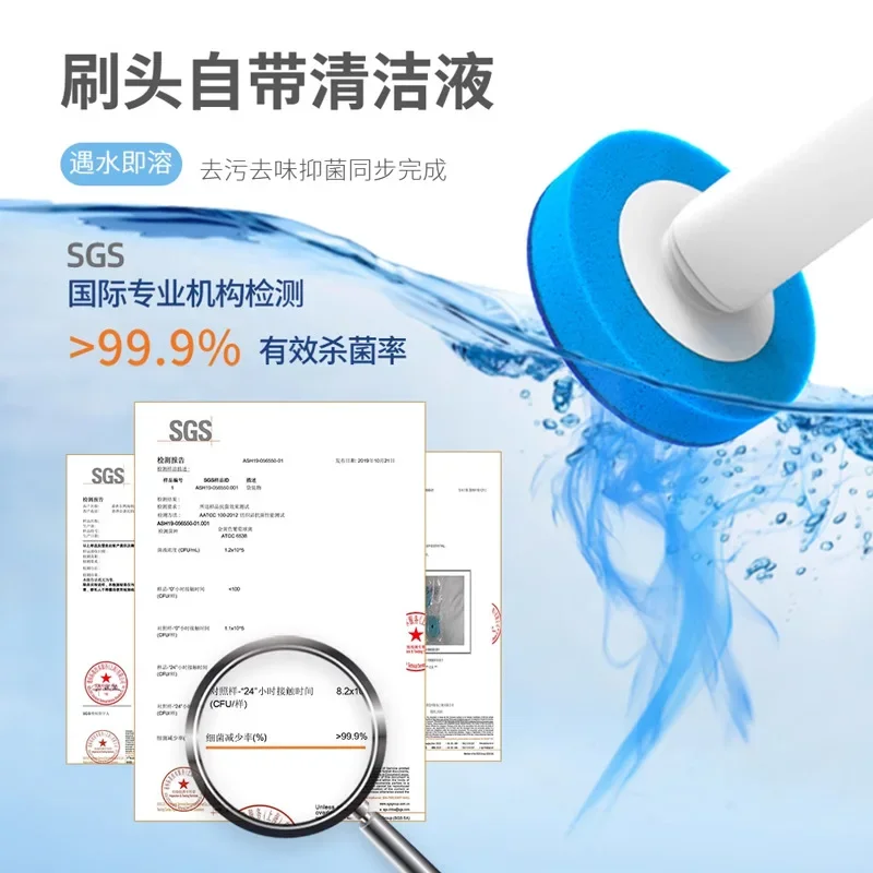 Toilet brush Disposable disposable cleaning brush Replacement toilet gap cleaning Household wall hanging plastic