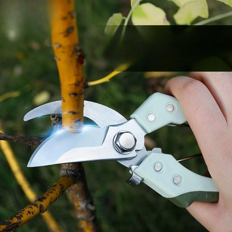 Pruning Shears Gardening Scissors for Fruit Tree Trimming Heavy Duty Garden Hand Tools with Comfort Grip Sharp