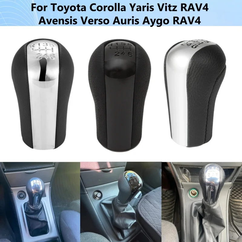 5/6 Speed Manual Gear Shift Knob For Toyota Corolla E120 E130 E140 EX / Yaris Vitz / RAV4 XA30/Avensis T25 T27/ Verso Auris Aygo