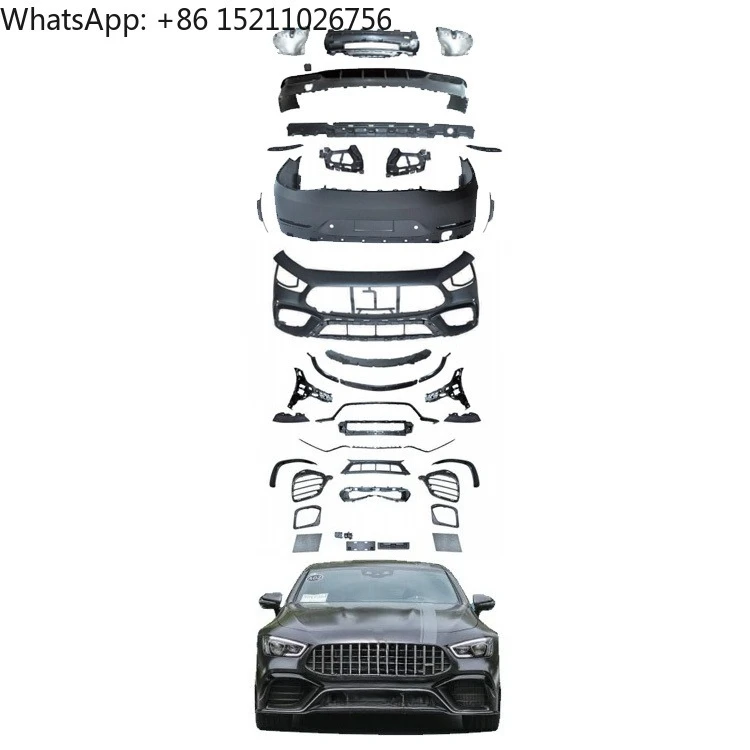 For New High Quality Body Kit for AMG GT W290/AMG GT63 2018-2023 Front/Rear Bumpers Bolt-On Plug+Play Upgrade