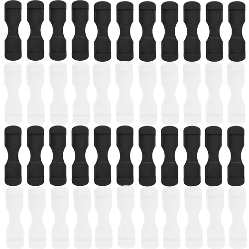 고무 낚시 릴 보호 베이스, 블랙 화이트 매트 패드, 탄성 낚시 릴 커버, 낚시 릴용 보호 슬리브, 30 개  Best5