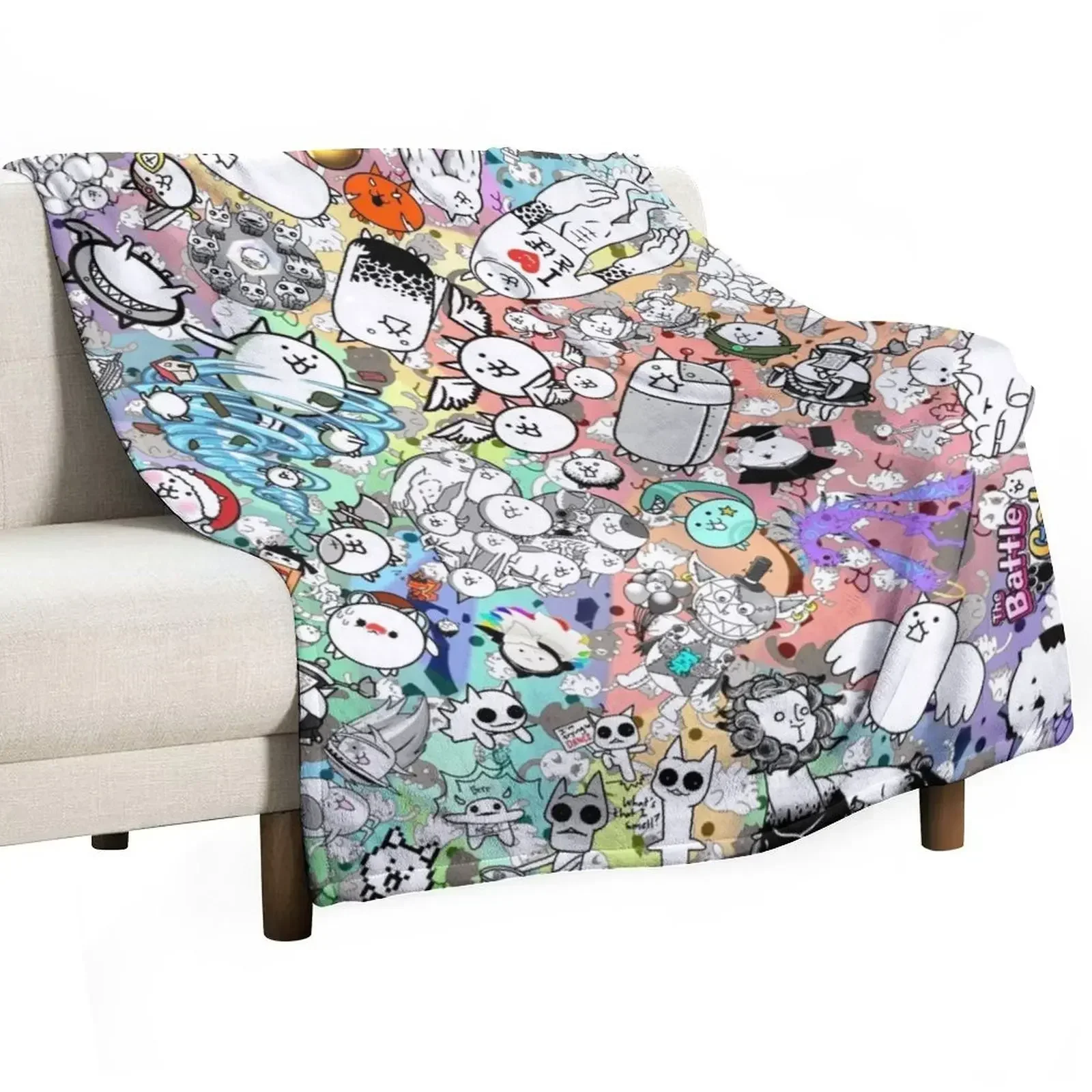 

Battle Cats Throw Blanket valentine gift ideas Blankets Sofas Of Decoration Tourist Blankets