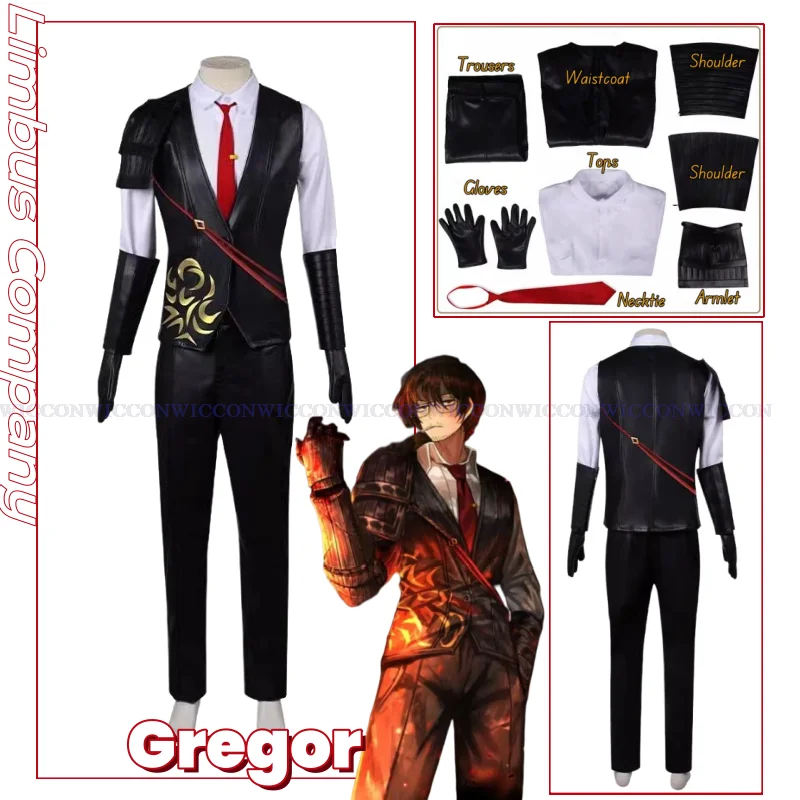 Gregor Cosplay UNGEZIEFER Game Cosplay Costume Limbus Cosplay Company Men Halloween Party Unisex Roleplay Costume