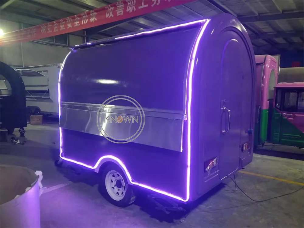 Custom Food Trailer Snack Coffee Kiosk Concession Food Truck Van Custom Fully Catering Equipments Food Truck Van