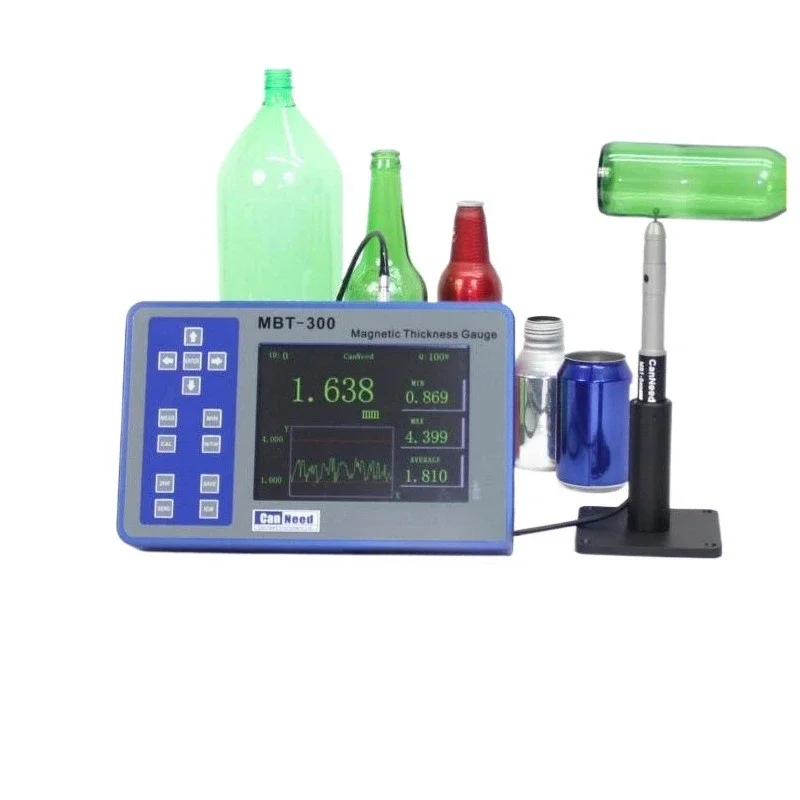 Hall Effect Thickness Gauge Wall  Gauge Plastic Glass Synthetic Materials Aluminum and