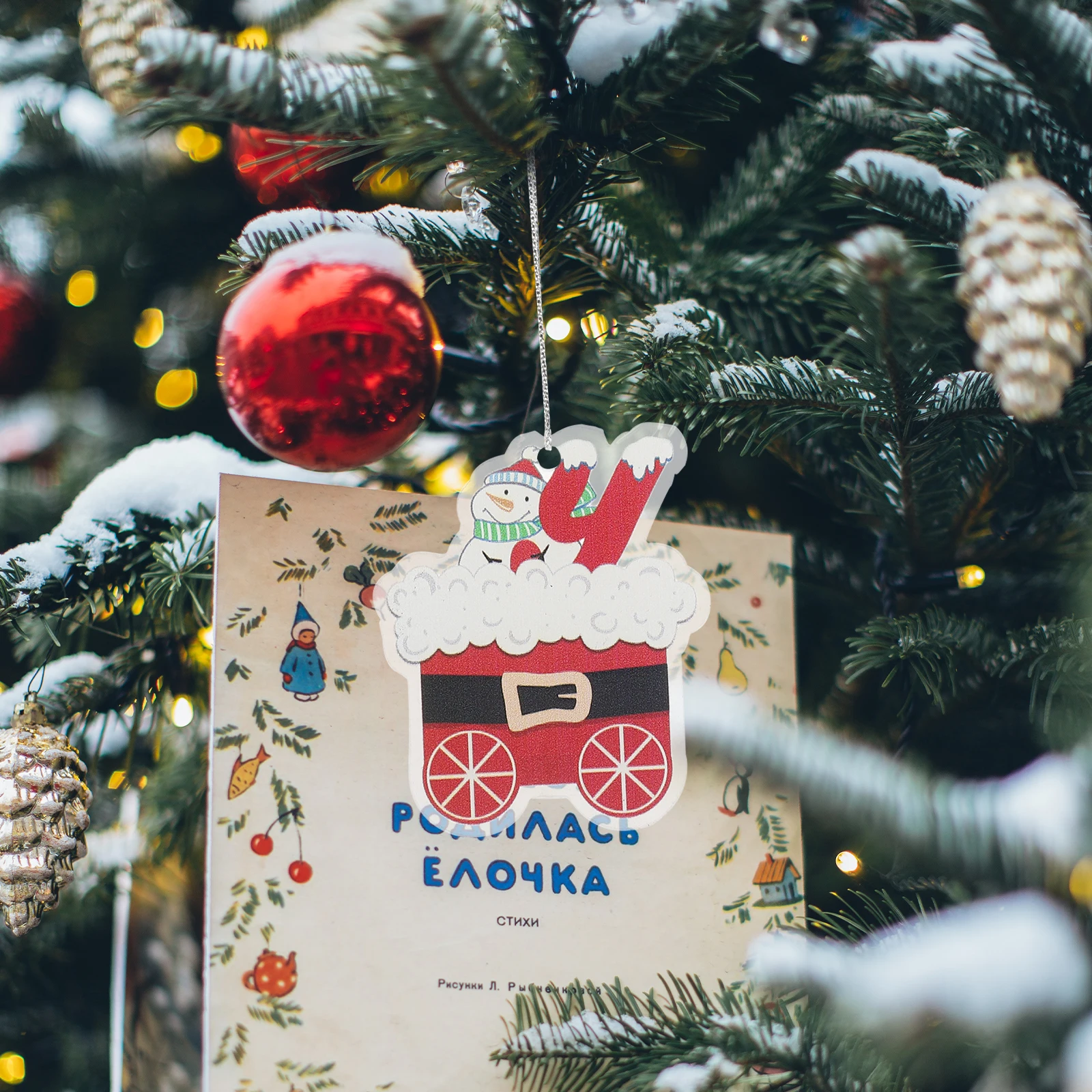 

4 Pcs Pendant Ornaments Tree Hanging Cute for Bedroom Decoration Party Props Holiday