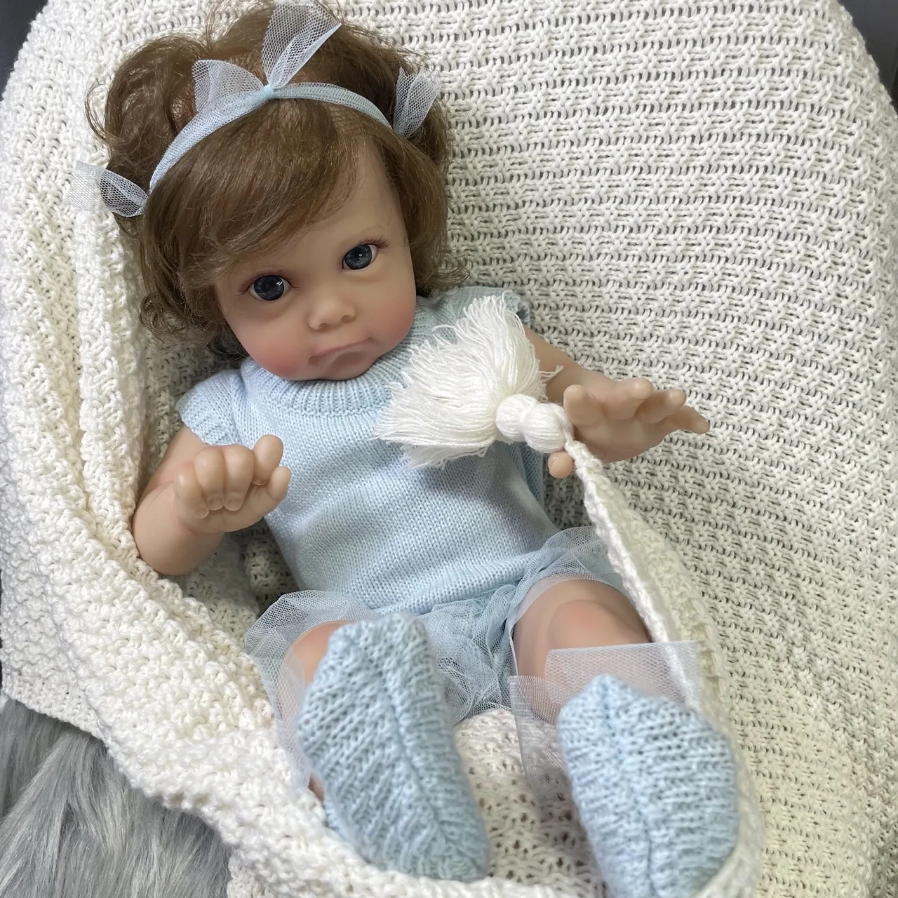 

60CM Toddler Reborn Baby Dolls Maggi Realistic High Quality Handmade Collectible Art Reborn Doll Girls Christmas Gift Toy