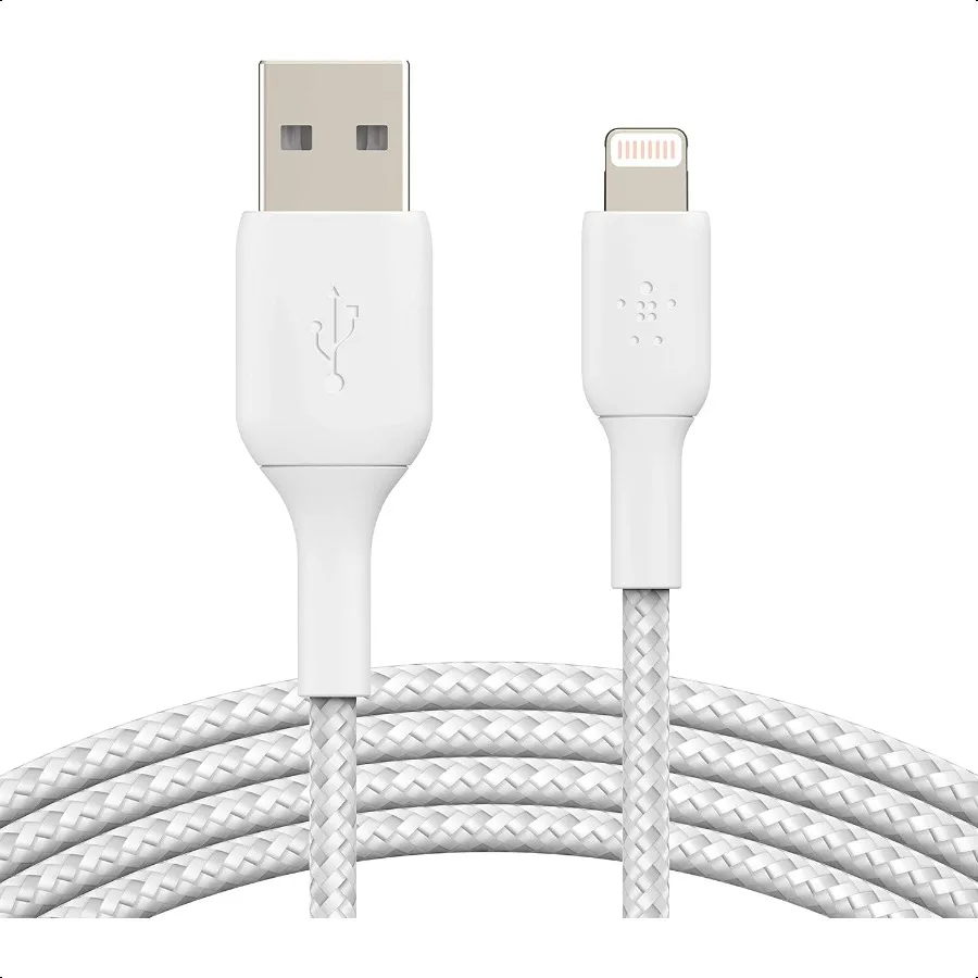 

BoostCharge Braided Lightning Cable 6.6ft 2M MFi Certified Apple iPhone Charger USB to Lightning Cable 6ft iPhone Cable iPhone