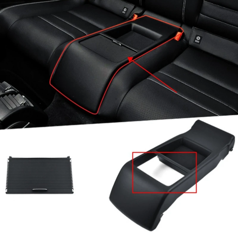 Car Rear Armrest Box Water Cup Holder Curtain For Mercedes-Benz W204 W207 Drink Holder Slide Roller Blind