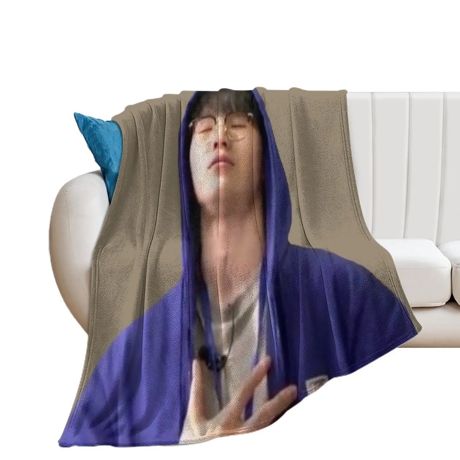 

Woozi Relaxed Meme Throw Blanket Camping Single Sofa Blankets