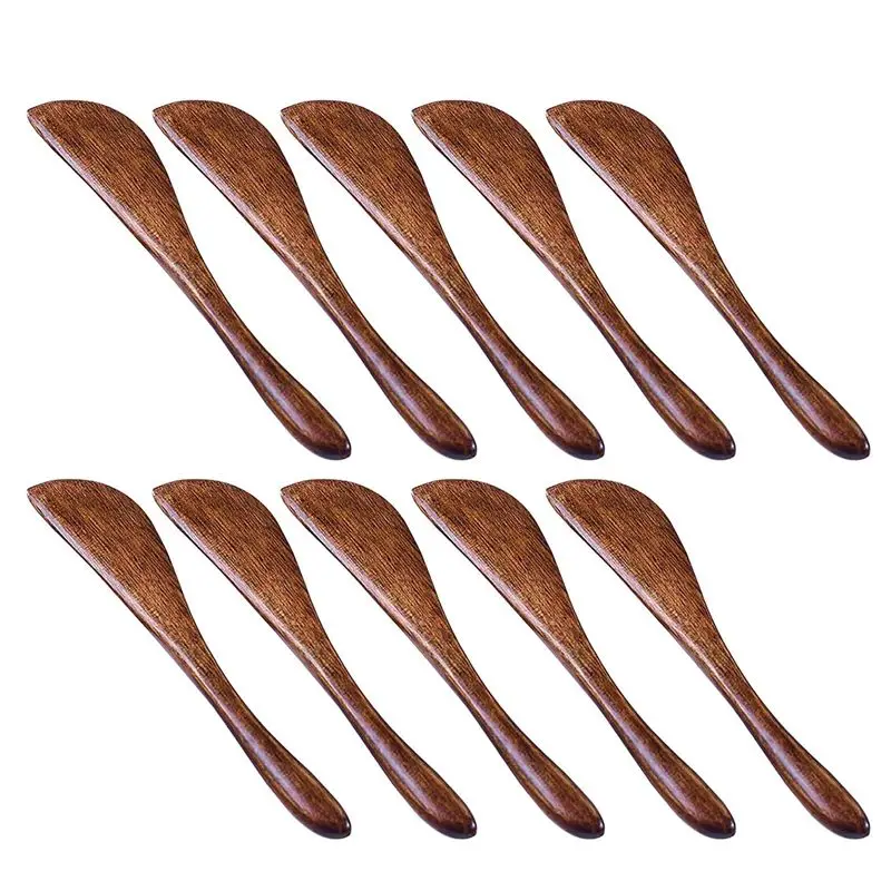 SYW-30 Pack Wooden Butter Knife, 6 Inch Condiment Knives Wood Super Handy Kitchen Utensils Jelly Spreader