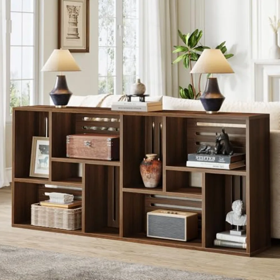 70.9Inch Long Sofa Table rrow Sofa Console Table with Storage Shelves 3Tier Entryway Table for Living Room Hallway Entrance