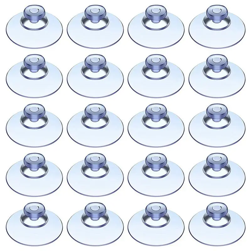 600Pcs Transparent Suction Cups, Plastic Suction Cups, Pads Without Hooks For Outdoor, Kitchen,Bathroom,Window 20Mm-B61B