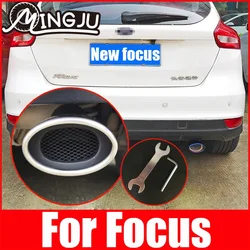 Car Auto Exhaust Muffler Rear Tail Throat Liner Accessories For Ford Focus 2 3 4 Fusion Fiesta MK2 MK3 MK4