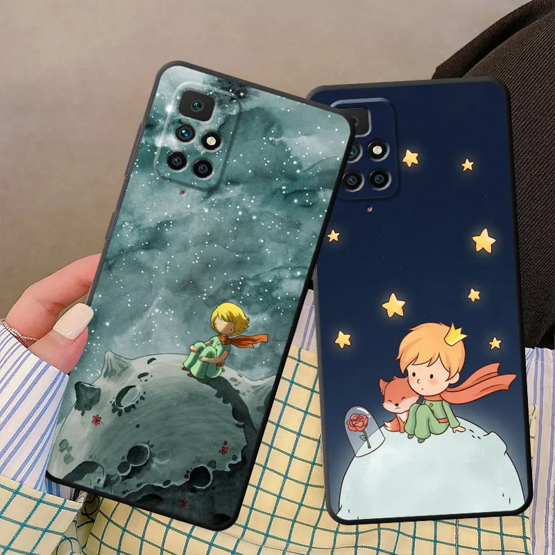 Phone Case for Xiaomi Mi 10 11i 12S 13 Lite 12T 10T 12 Pro 11 Lite 11 11t 12X Cover Black Soft Art Little Prince Cases Funda