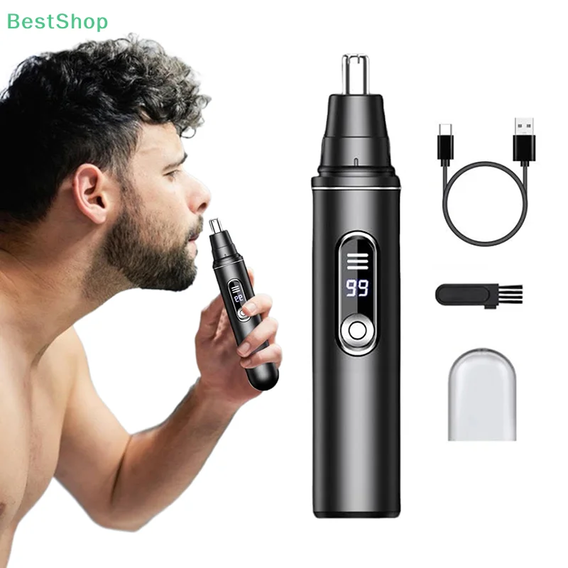 

★★★Rechargeable Electric Nose Hair Trimmer With LED Display ,Professional Nose Clipper